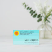 スイートブルースカイハッピーサンベイビーシッター乳母 名刺 (スタンド正面)