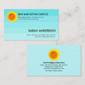 スイートブルースカイハッピーサンベイビーシッター乳母 名刺 (正面/裏面)