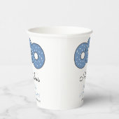 スイートブルードーナツベビー散水シャワー 紙コップ (右)