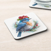 スイートブルーバードウィンターホリデー/クリスマスコアスター コースター (左側)