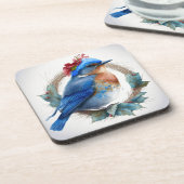 スイートブルーバードウィンターホリデー/クリスマスコアスター コースター (左側)