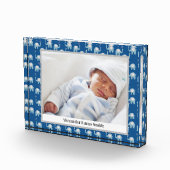 スイートブルーベビーゾウのパターン名 フォトブロック (右)