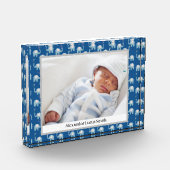 スイートブルーベビーゾウのパターン名 フォトブロック (左)