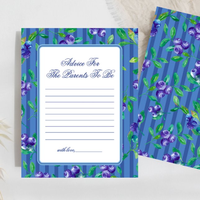 スイートブルーベリーアドバイスベビーシャワーゲーム (クリエイターアップロード済み)