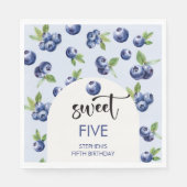 スイートブルーベリー子供の誕生日 スタンダードランチョンナプキン (正面)