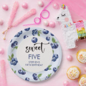 スイートブルーベリー子供の誕生日 ペーパープレート (パーティー)