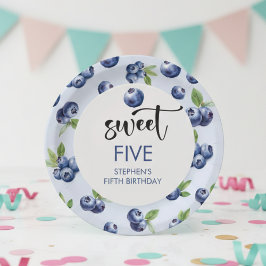 スイートブルーベリー子供の誕生日 ペーパープレート