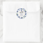 スイートブルーベリー子供の誕生日 ラウンドシール (バッグ)