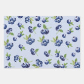 スイートブルーベリー子供の誕生日 ラッピングペーパーシート (正面2)