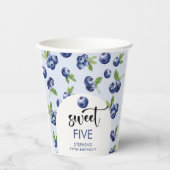 スイートブルーベリー子供の誕生日 紙コップ (正面)
