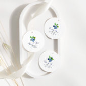 スイートブルーベリー赤ちゃんシャワー フェイバータグ