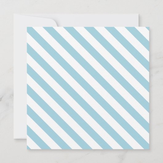 スイートブルーホジールボーイ赤ちゃんシャワー 招待状 (裏面)