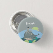 スイートブルー航海のホエールタコ赤ちゃん 缶バッジ (正面&裏面)