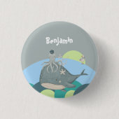 スイートブルー航海のホエールタコ赤ちゃん 缶バッジ (正面)