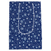 スイートブルー航海の海幾何学円 ミディアムペーパーバッグ (裏面)