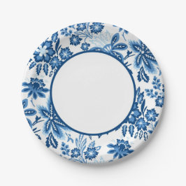 スイートブルー開花 ペーパープレート