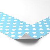 スイートブルー&グレーエレファント – 男の赤ちゃん ポスター (角)