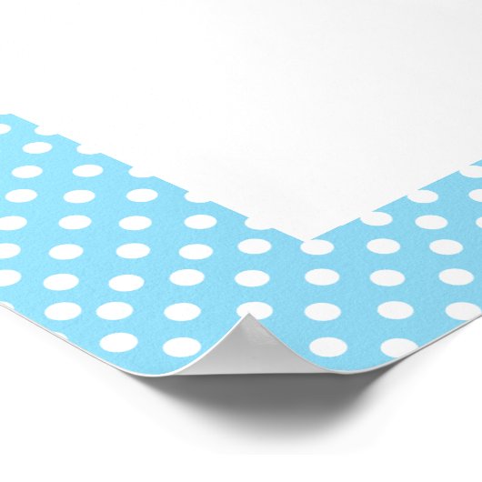 スイートブルー&グレーエレファント – 男の赤ちゃん ポスター (角)