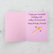 スイートプリンセスハッピーバースデー叔母と姪 カード (内部)
