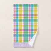 スイートプレイドパステル バスタオルセット (ハンドタオル)