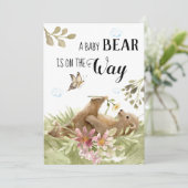 *~*スイートベアがフラワーシャワーを楽しむ招待状 招待状 (スタンド正面)