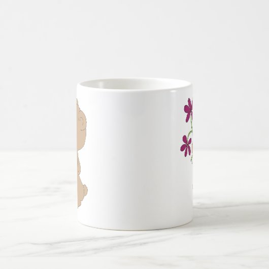 スイートベアーツハンドドローベビーブラウンベアーツ コーヒーマグカップ (中央)