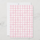 スイートベイビーガール フォawn ベイビーシャワーパーティー 招待状 (裏面)