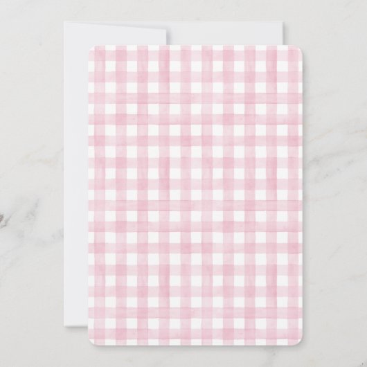 スイートベイビーガール フォawn ベイビーシャワーパーティー 招待状 (裏面)