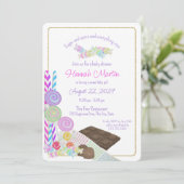 スイートベイビーシャワー　砂糖とスパイス 招待状 (スタンド正面)