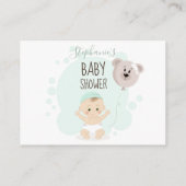 スイートベビーとベアバルーンブックスベビー 名刺 (裏面)