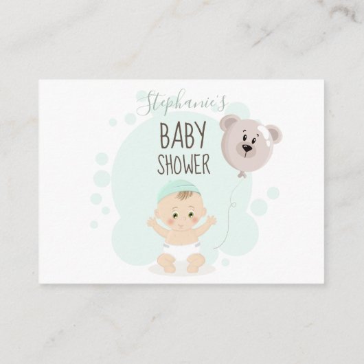 スイートベビーとベアバルーンブックスベビー 名刺 (裏面)