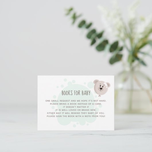 スイートベビーとベアバルーンブックスベビー 名刺 (スタンド正面)