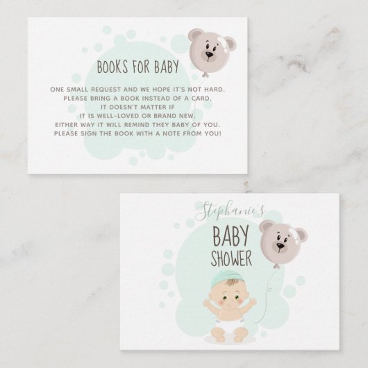 スイートベビーとベアバルーンブックスベビー 名刺 (正面/裏面)