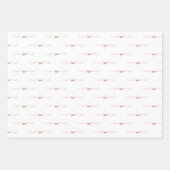 スイートベビーガールのピンクラッピング紙 ラッピングペーパーシート (正面)