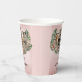 スイートベビーガールアニマルトロピカルサファリスプリンクル 紙コップ (右)