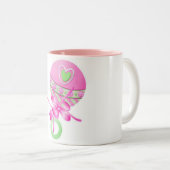 スイートベビーガールギフトマグ ツートーンマグカップ (正面右)