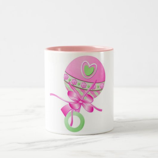 スイートベビーガールギフトマグ ツートーンマグカップ (中央)