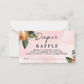 スイートベビーガールクレメンティンガールおむつラッフル ノートカード (正面)