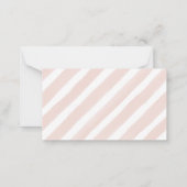 スイートベビーガールクレメンティンガールおむつラッフル ノートカード (裏面)