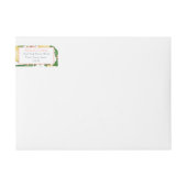 スイートベビーガールピンクシトラスレモンパーティー ラップアラウンドラベル (正面)