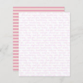 スイートベビーガールピンクスクレーブック紙 (正面/裏面)