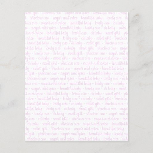 スイートベビーガールピンクスクレーブック紙 (正面)