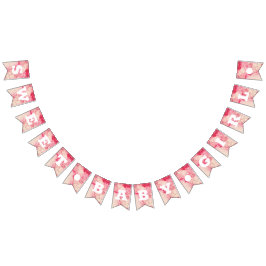 スイートベビーガールピンクベビーシャワー誕生日バナー バンティングフラッグ