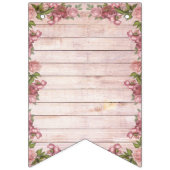 スイートベビーガールフローラヴィンテージバラベビーシャワー バンティングフラッグ (第3の旗)