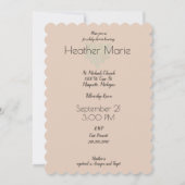 スイートベビーガールヴィンテージベビーシャワー 招待状 (裏面)