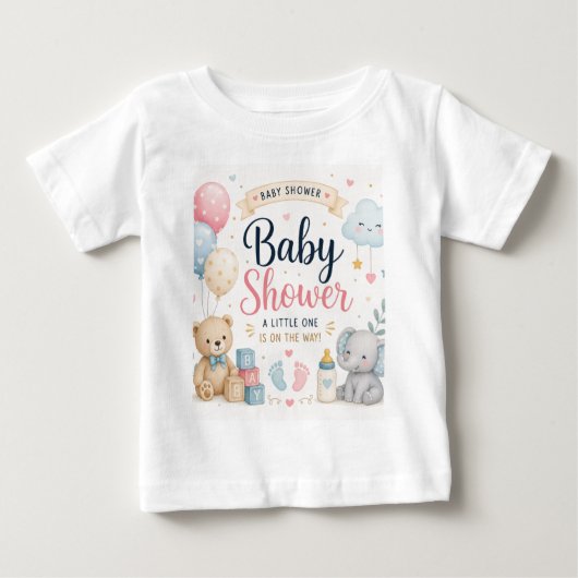 スイートベビーシャワーお祝い ベビーTシャツ (正面)