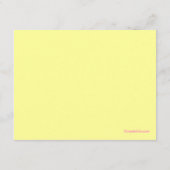 スイートベビーシャワーアドバイスカード アドバイスカード (裏面)