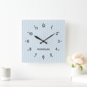 スイートベビーブルースターズ スクエア壁時計 (ホーム)