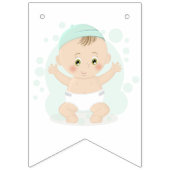 スイートベビー&ベアバルーン バンティングフラッグ (第1の旗)