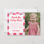 スイートベリーイチゴデイジー写真 サンキューカード (正面)